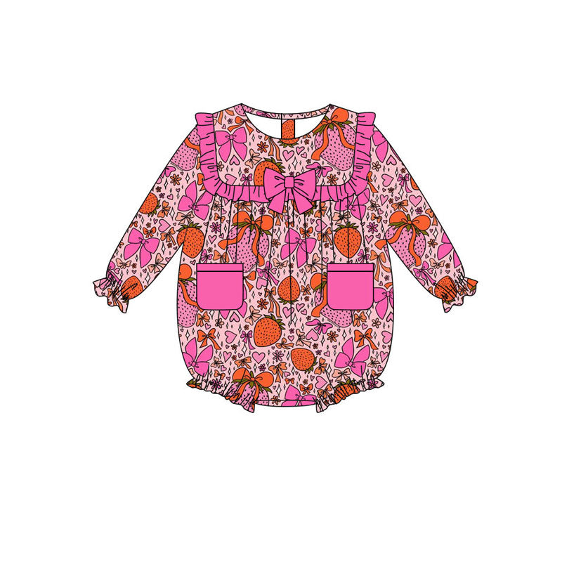 toddle baby long sleeve Valentines day romper wholesale factory price