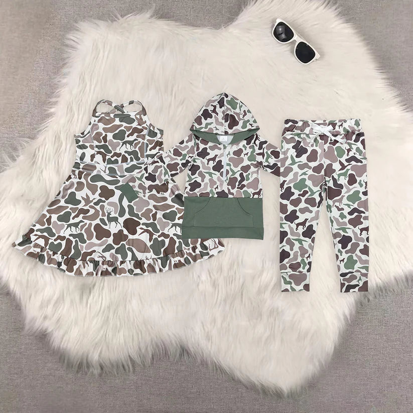 Toddle baby custom duck camo design matching outfit
