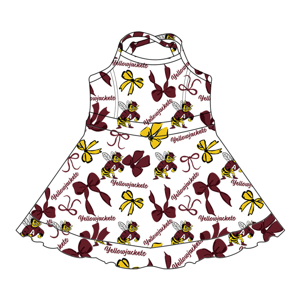 Toddle girls wholesale custom team design dress