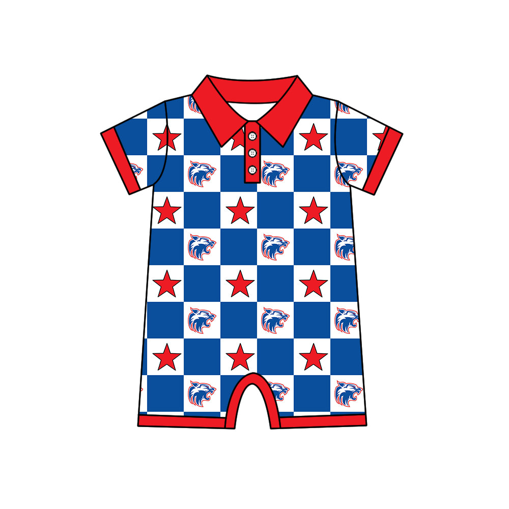 Team design toddle boy summer romper