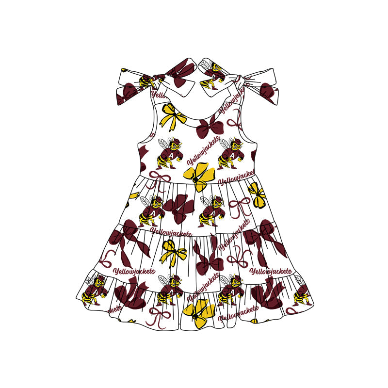 Toddle girls wholesale custom team design dress