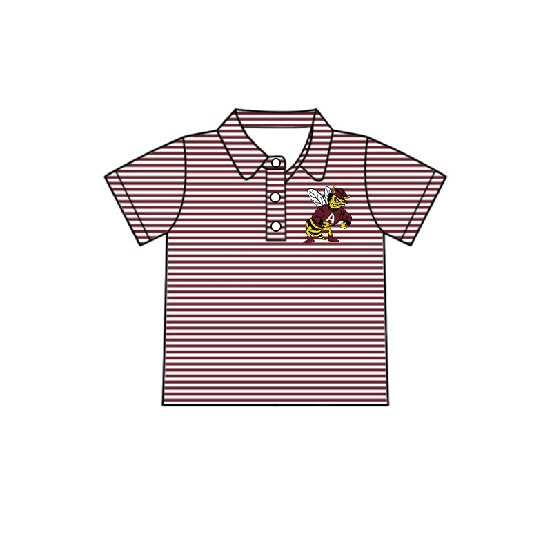 Kids baby short sleeve custom team pullover top