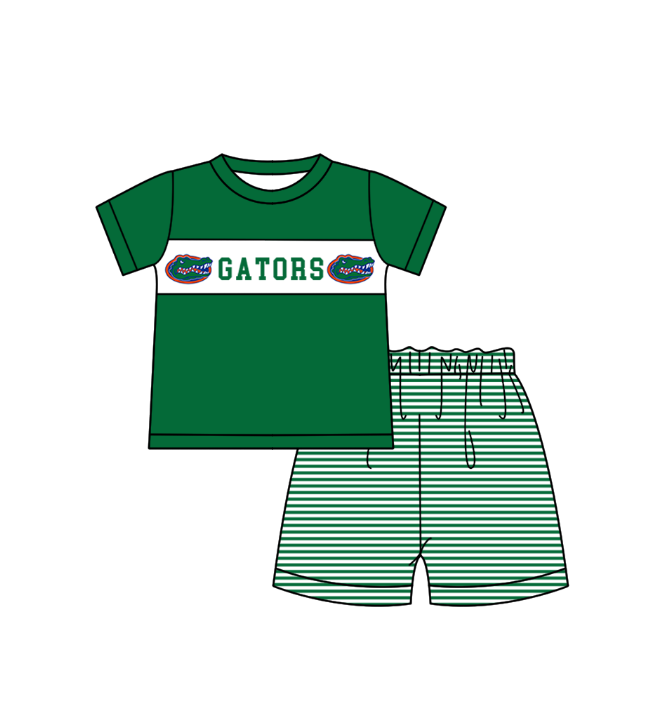 Custom team top matching shorts boy summer outfit