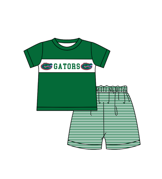 Custom team top matching shorts boy summer outfit