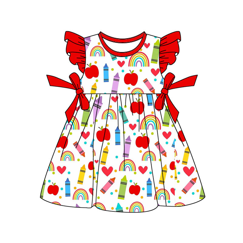 wholesale kids clothes custom back to school design dress