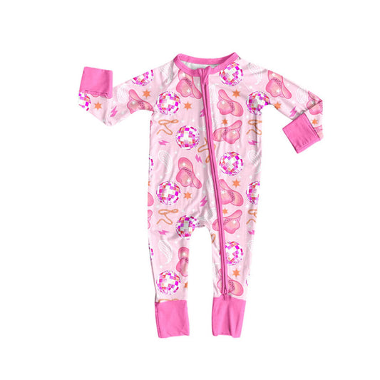 toddle baby western long sleeve zip romper wholesale factory price