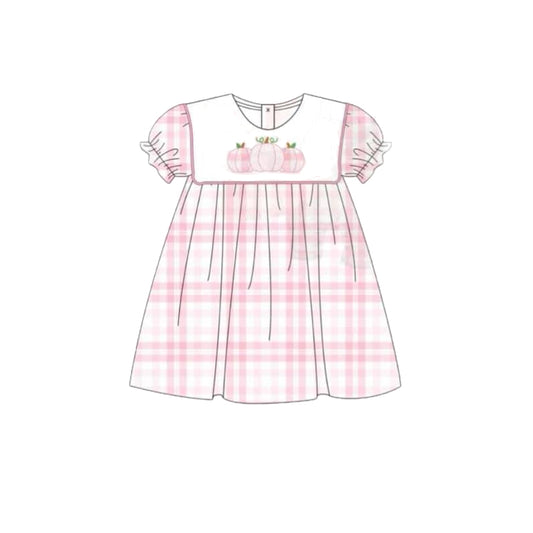 three pumpkins baby girls fall season dress