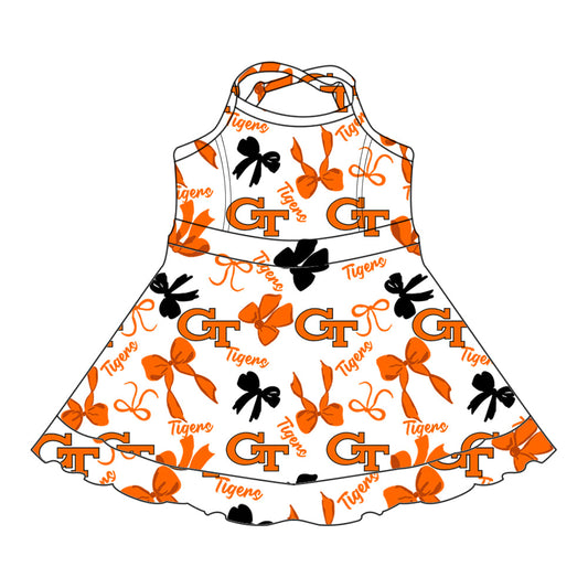 Toddle girls wholesale custom team design dress