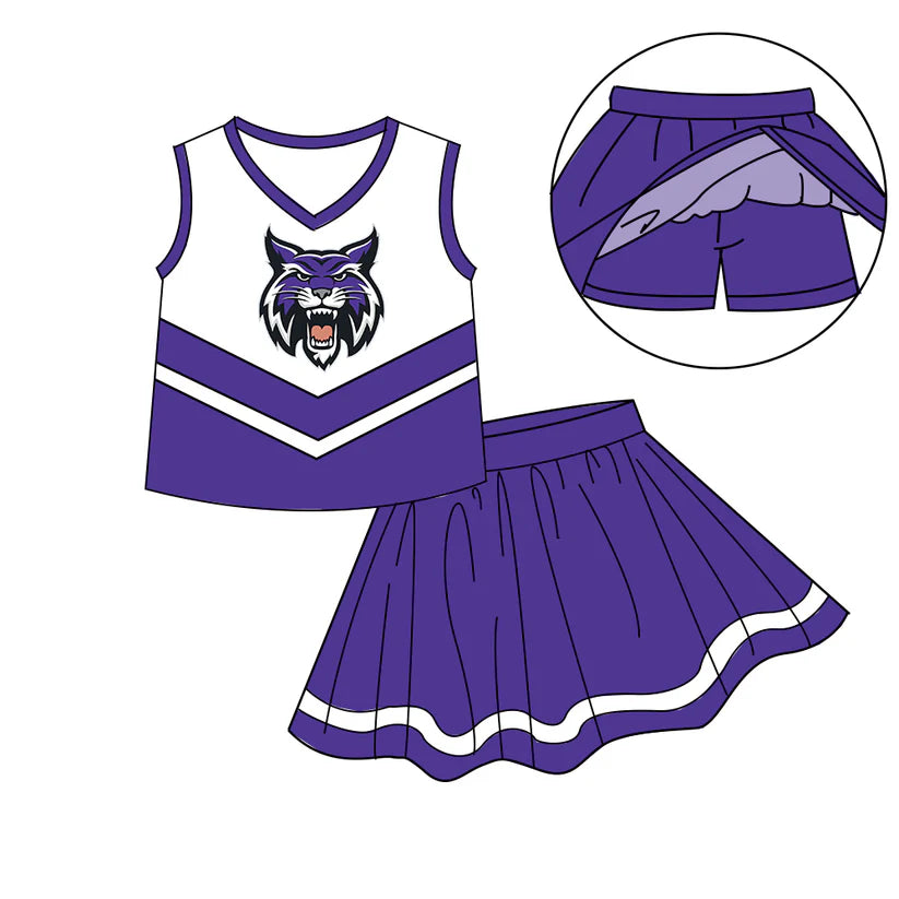Baby girls custom team cheer outfit add shorts