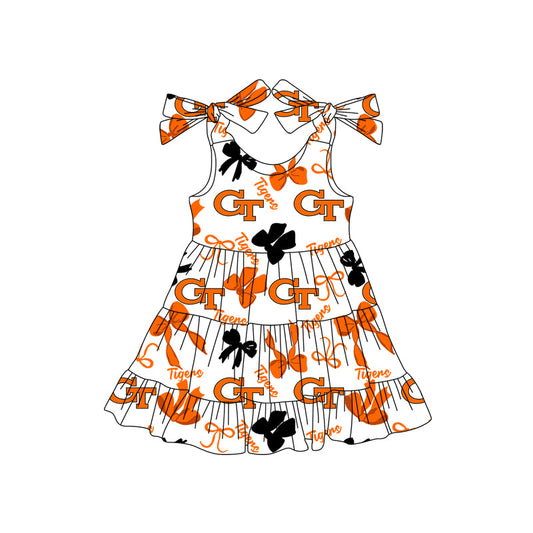 Toddle girls wholesale custom team design dress