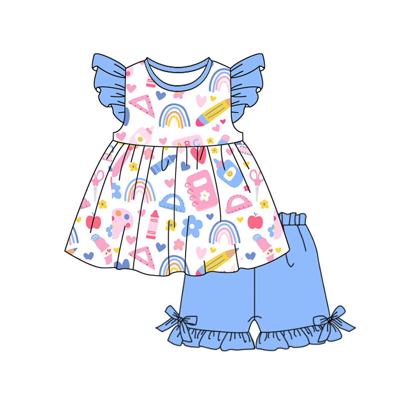 wholesale kids girls back to school outfit