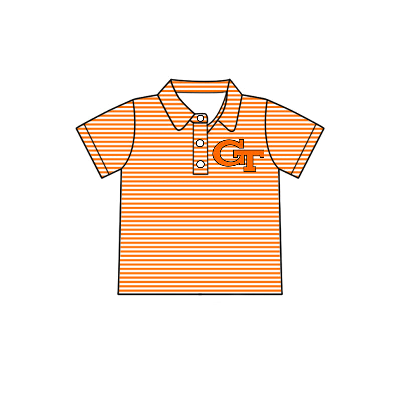Kids baby short sleeve custom team pullover top