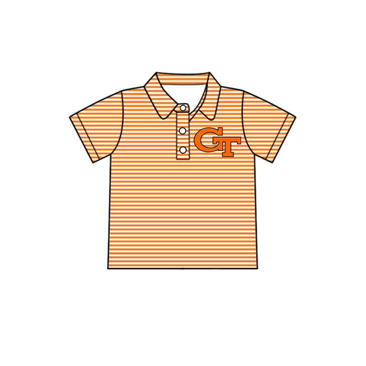 Kids baby short sleeve custom team pullover top