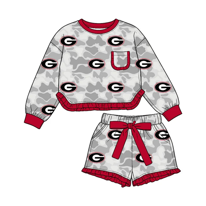 Kids long sleeve custom  team casual wear outfit wholesal factory price
