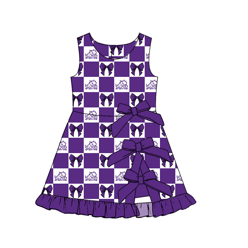 Toddle girls wholesale custom team design yoga dress