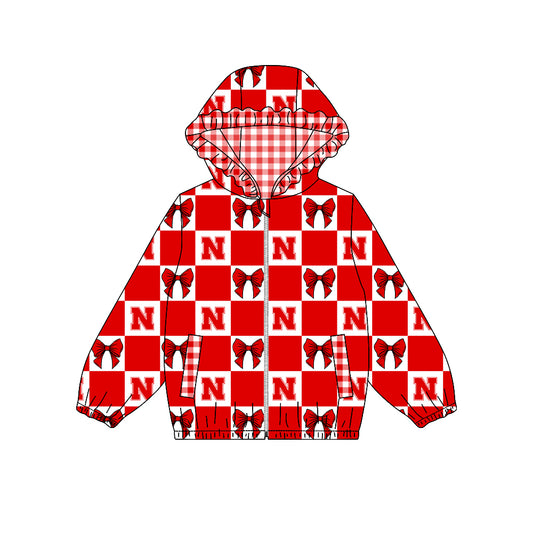 baby girls custom team design long sleeve hoodie top