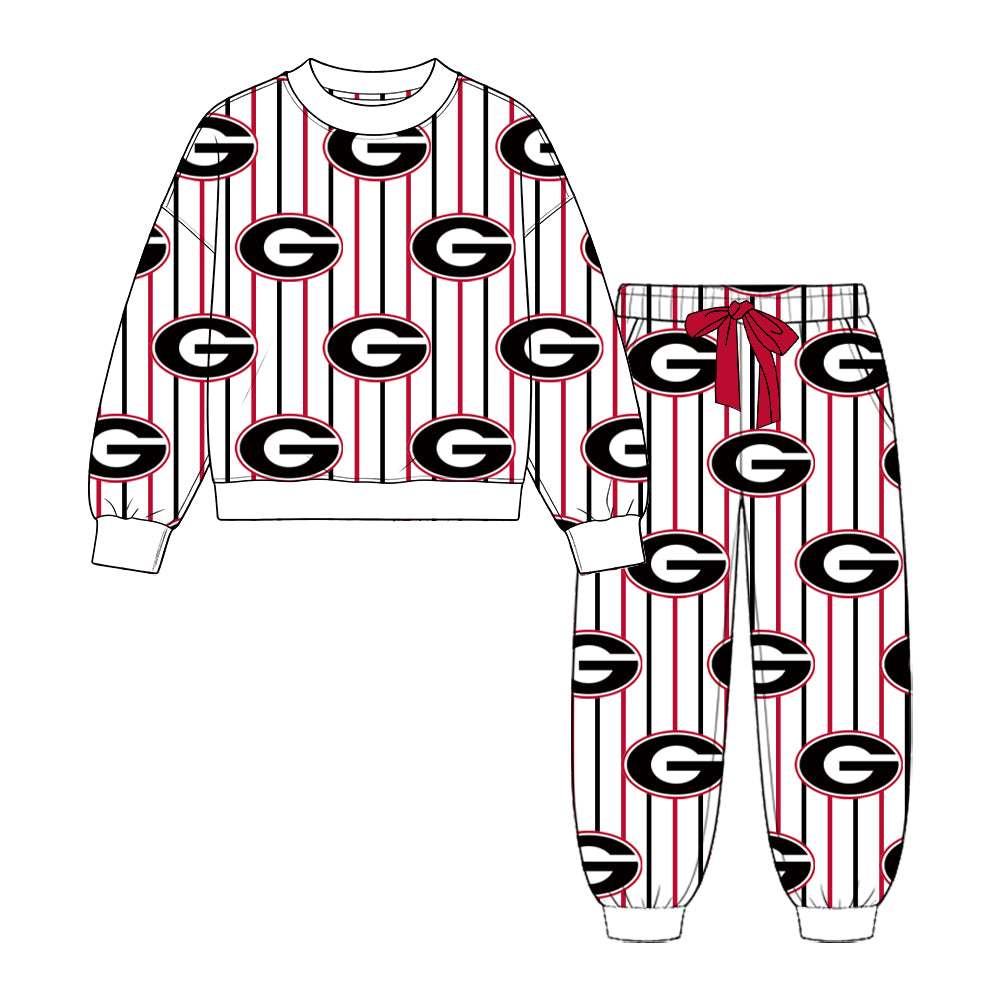 Toddle kids custom georgia team design long sleeve clothes wholesale price