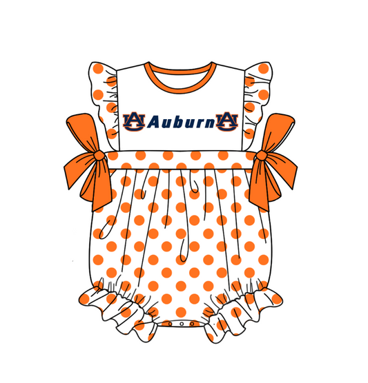 baby girl custom team romper