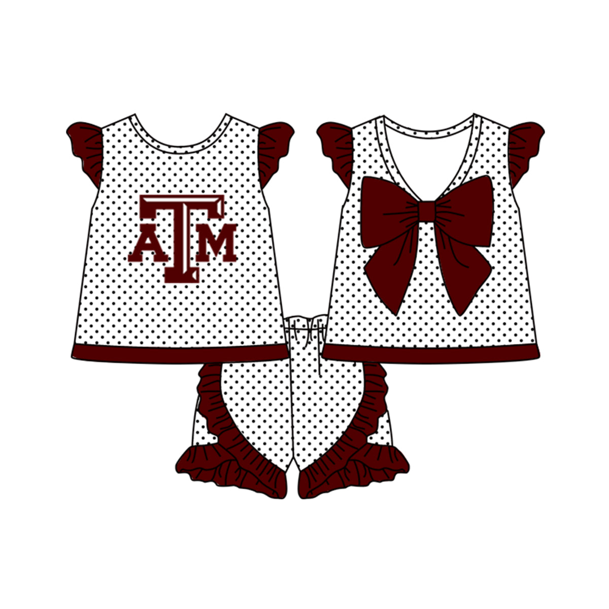 baby girls ballgame clothes set,moq 5 sets