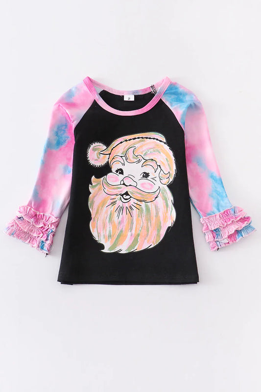 girls long sleeve Christmas t-shirt top moq 3