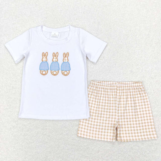 embroidery Easter bubby baby boy short sleeve outfit