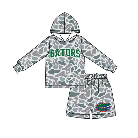 baby girls long sleeve gators top matching shorts  clothing set