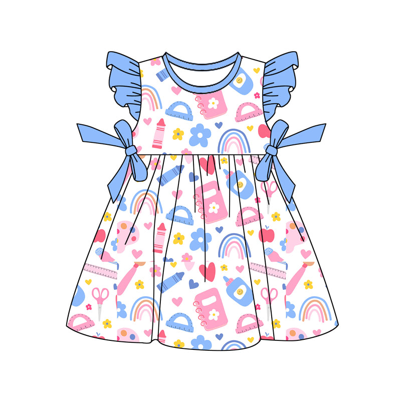 wholesale kids clothes custom back to school design dress