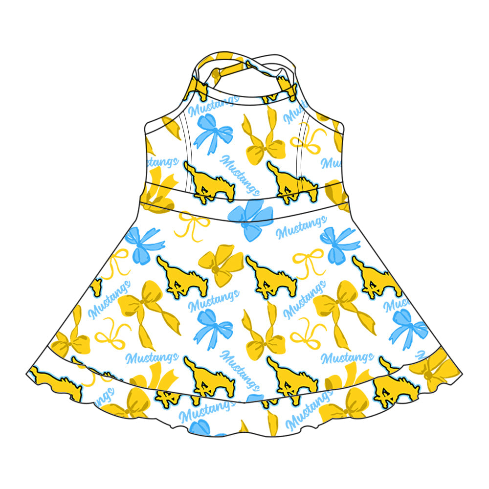 Toddle girls wholesale custom team design dress