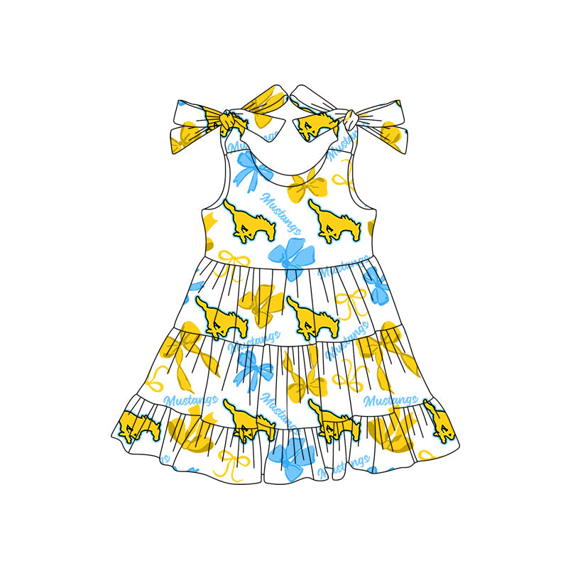 Toddle girls wholesale custom team design dress