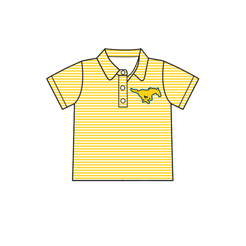 Kids baby short sleeve custom team pullover top