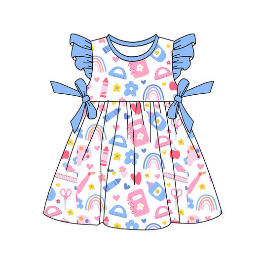 wholesale kids clothes custom back to school design dress