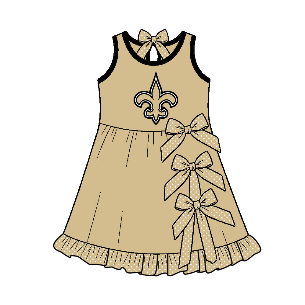 Toddle girls wholesale custom team design yoga dress