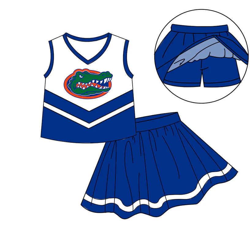 toddle girls cheer team skirt set