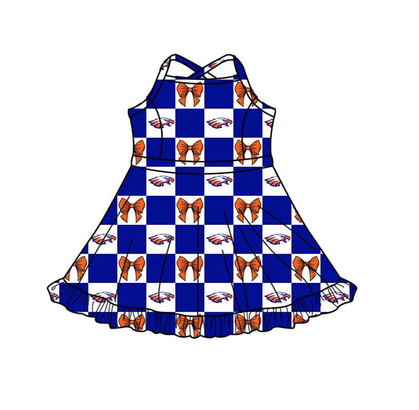 Toddle girls wholesale custom team design yoga dress