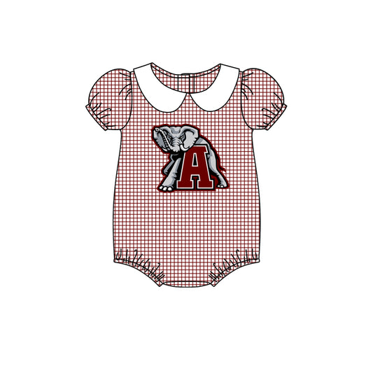 toddle baby girl team elephant  romper