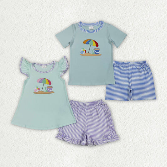 Embrodiery Beach wear girl summer outfit