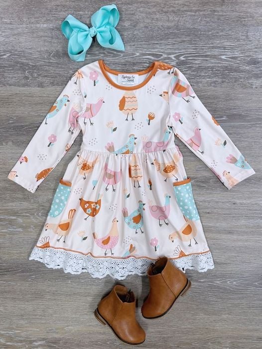 farm chicken wholesale girls dress