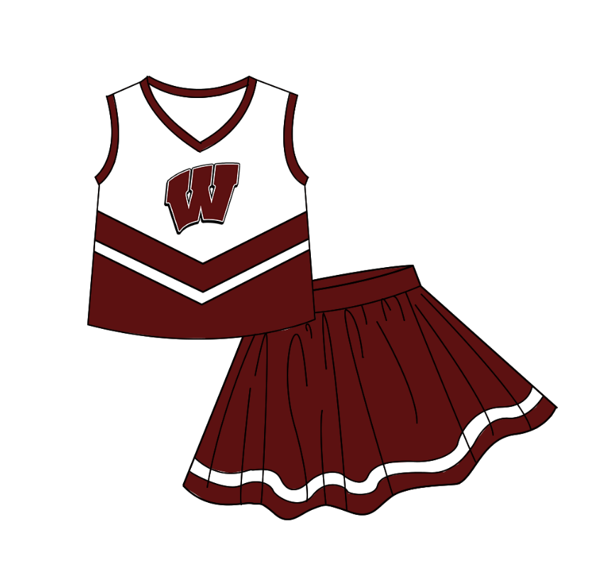 baby girls team cheer skirt outfit add liner shorts