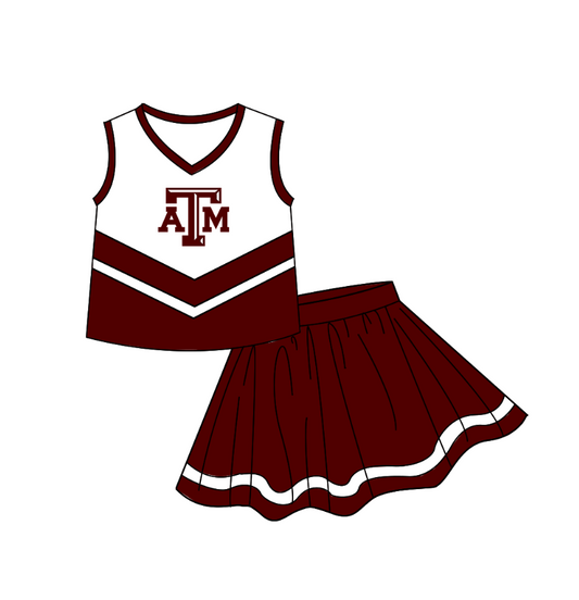 baby girls team cheer skirt outfit add liner shorts