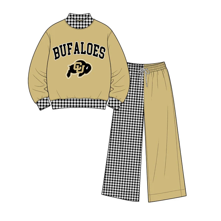 Toddle kids girls custom design long sleeve outfit