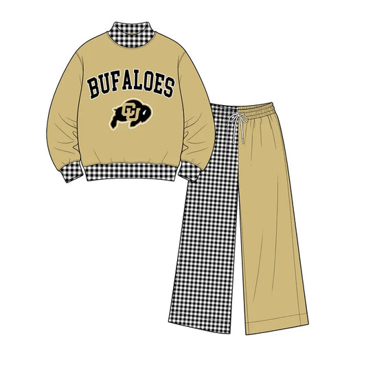 Toddle kids girls custom design long sleeve outfit