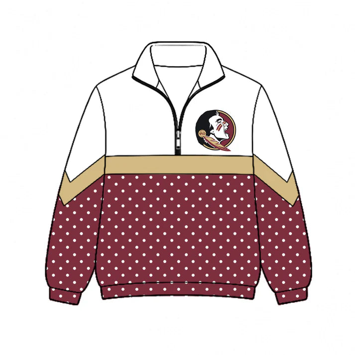 Kids Florida State Seminoles FSU team style long sleeve pullover top