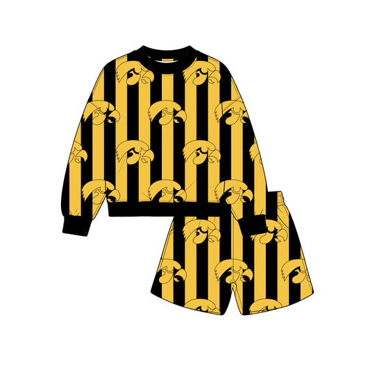 Toddle kids custom eagle design long sleeve outfit