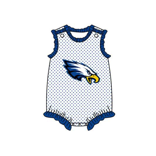 toddle girls blue eagle team design romper