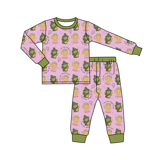 Kids long sleeve bamboo pajama outfit