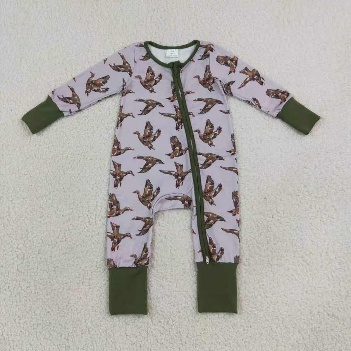 Mallard duck boys long sleeve pajama set outfit