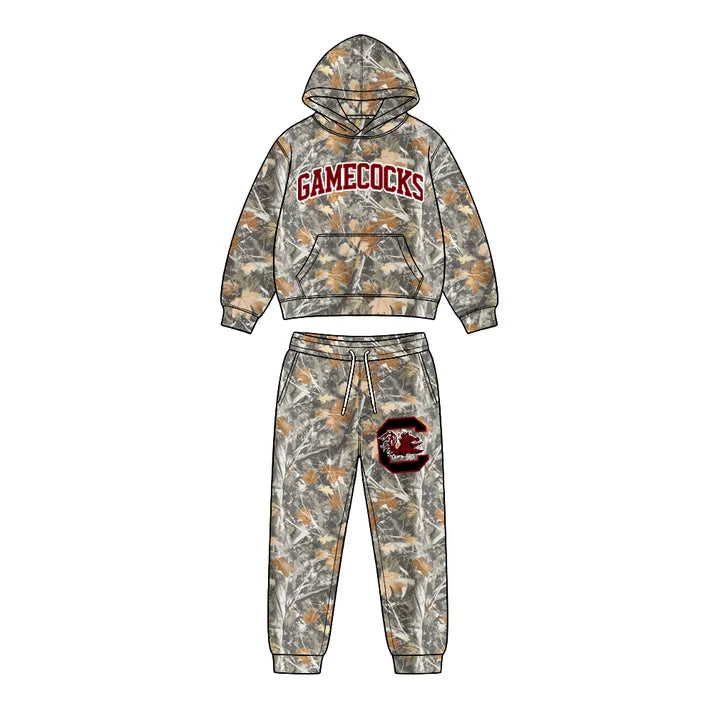 Toddle kids custom gamecocks team design boy long sleeve clothes wholesale price