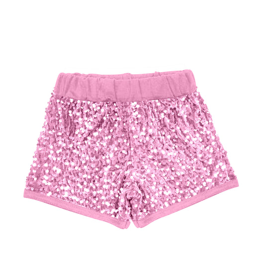 toddle girls pink sparking sequins shorts