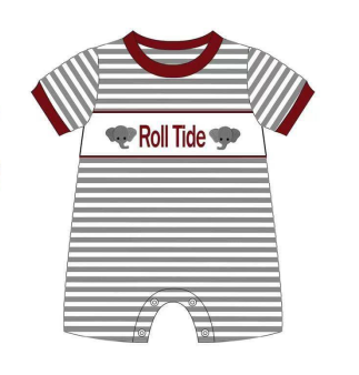 baby kids elephant college team romper