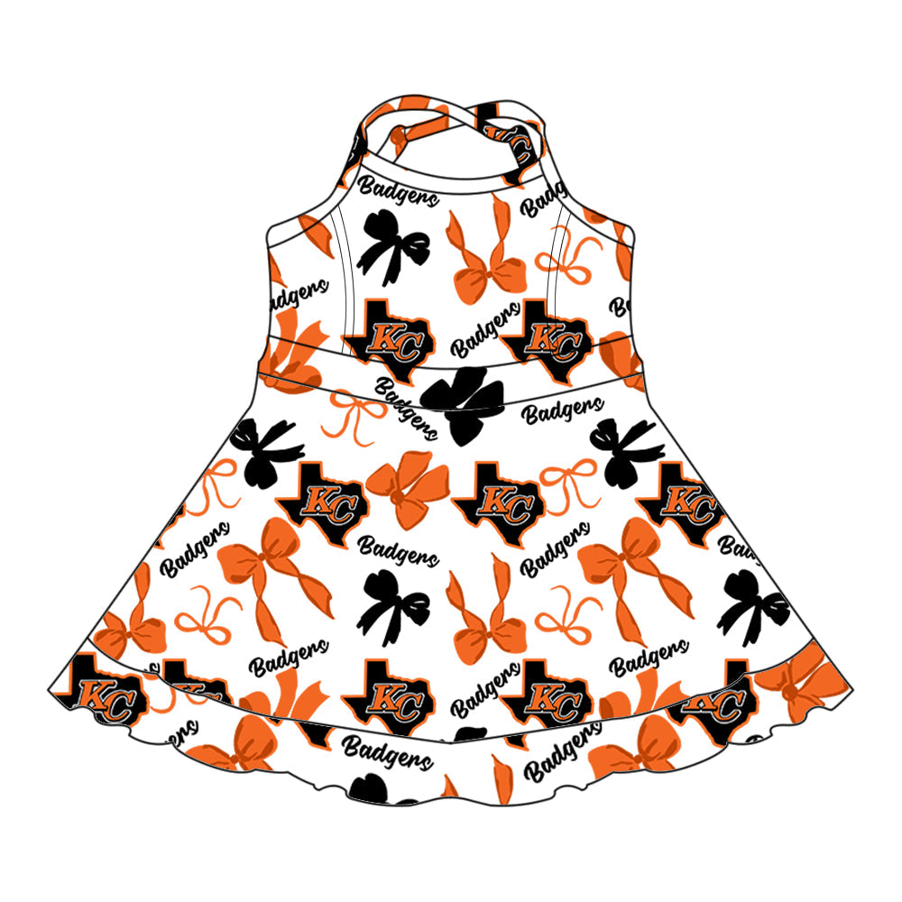 Toddle girls wholesale custom team design dress